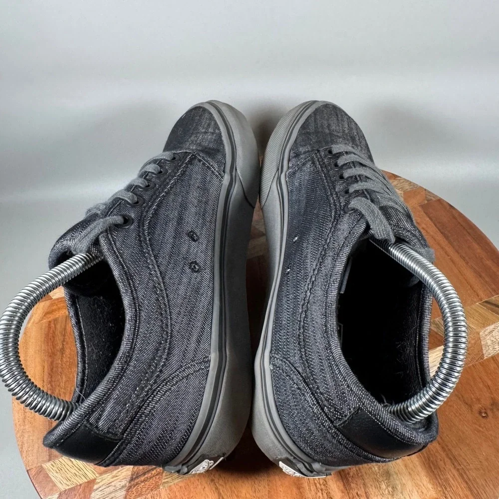 Vans Chukka Low Skate Shoes Mens 7 Black Denim Pewter PopCush 721356